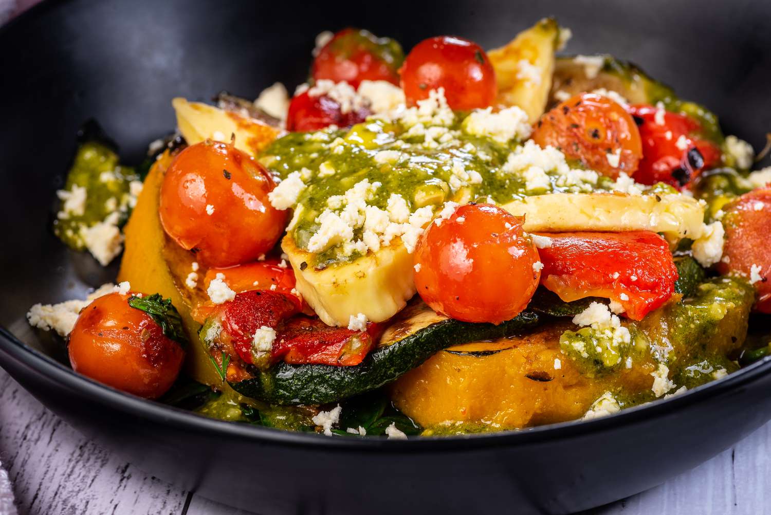 Lemon-Garlic Mediterranean Grilled Vegetable Salad