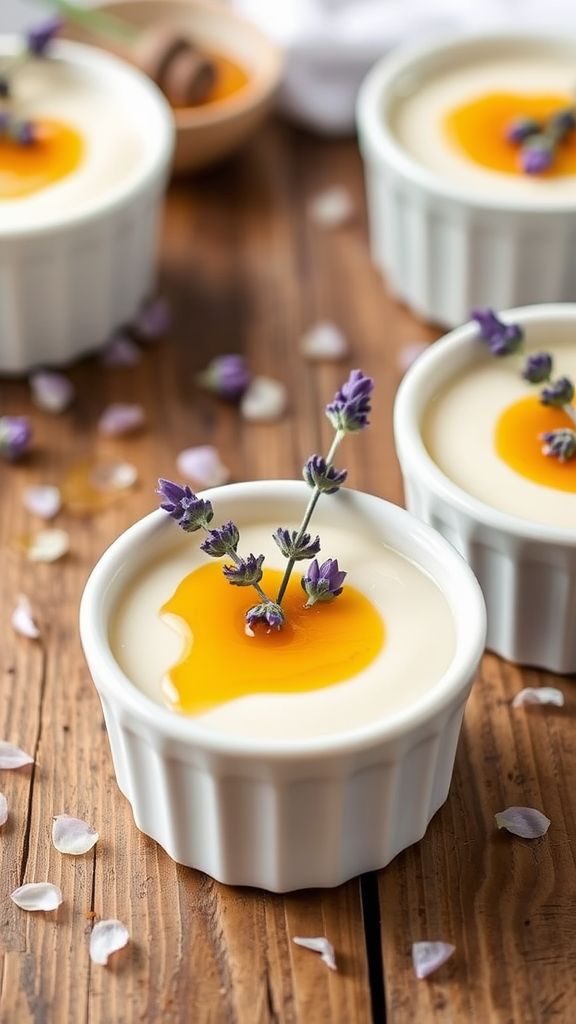 Whipped Honey-Lavender Panna Cotta with Citrus Drizzle