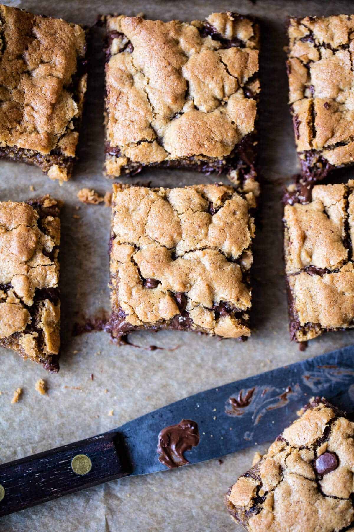 Half-Baked Chocolate Chip Cookie Bars