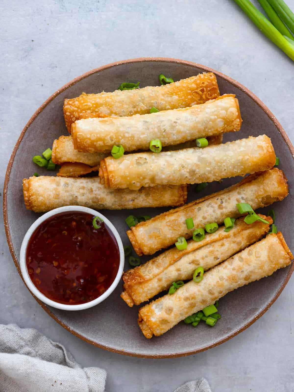Pan-Fried Lumpia Wrapped in Crisp Spring Roll Skins