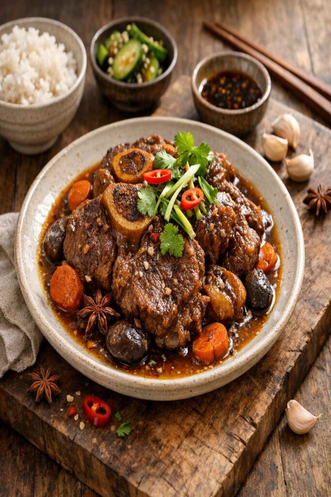 Braised Beef Shank with Star Anise and Cinnamon