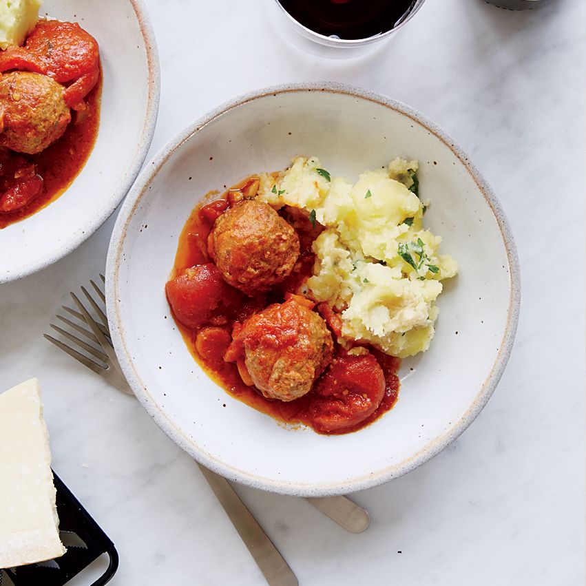 Myrtle Wilson’s Spiced Pork Meatballs with Tomato Sauce