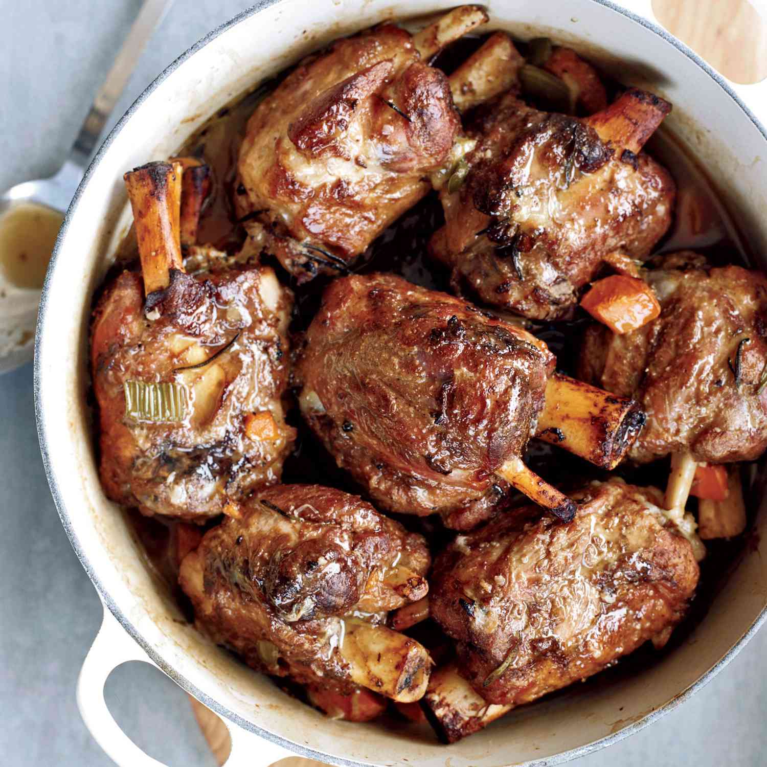 Braised Spanish Pork with Saffron and White Beans