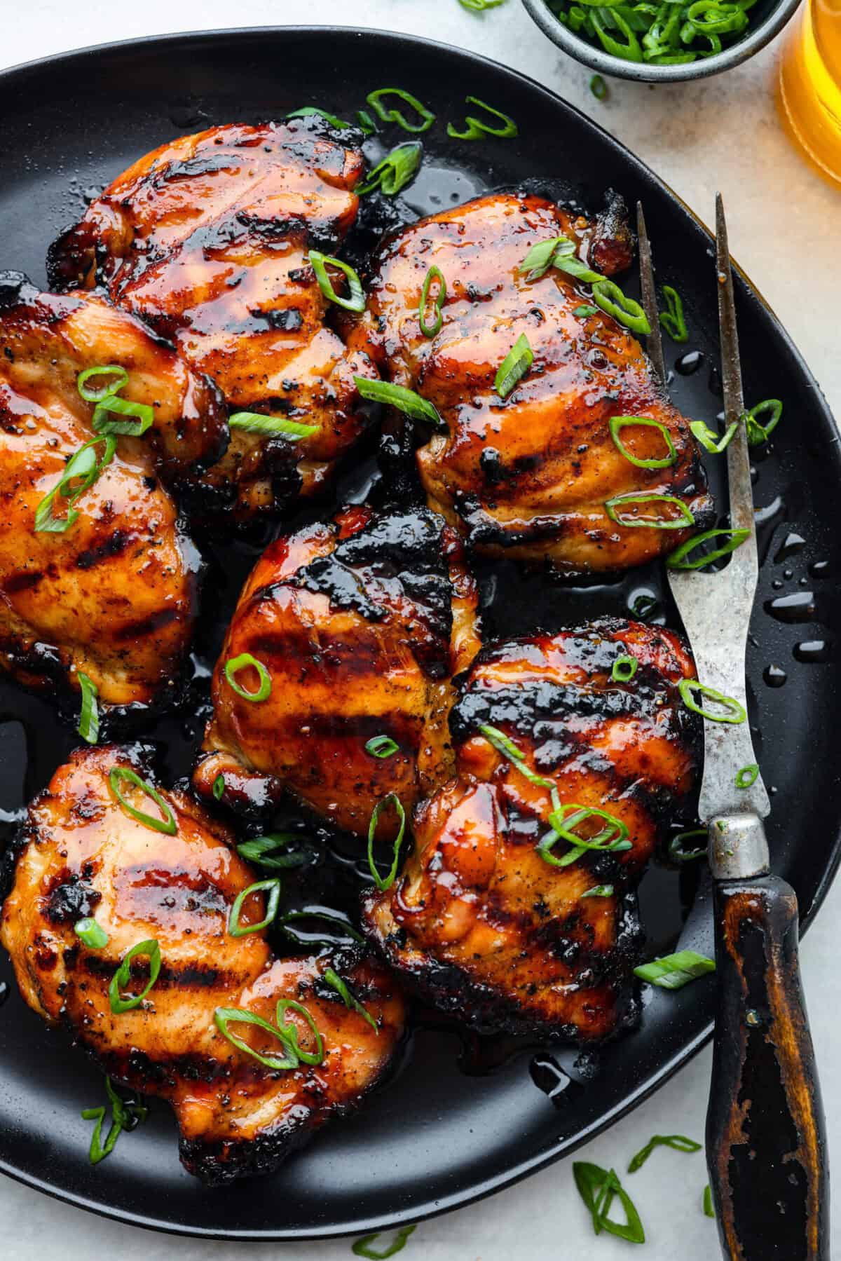 Whiskey-Glazed Bourbon Chicken Skewers