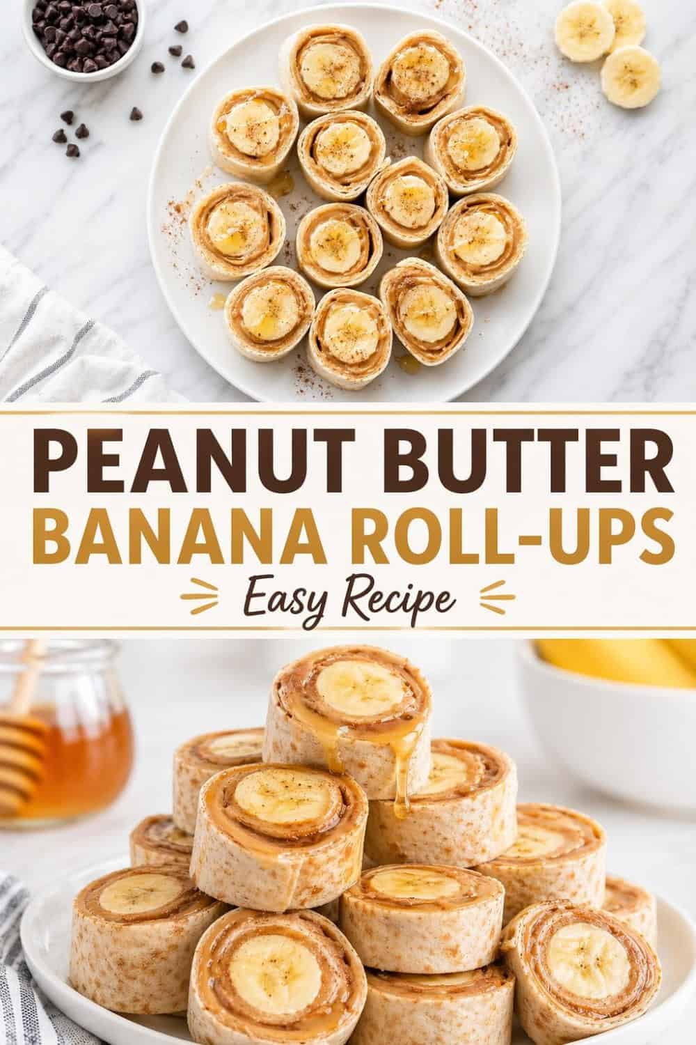 No-Bake Chocolate Banana Roll-Ups with Peanut Butter Drizzle