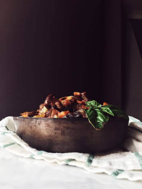 Authentic Sicilian Caponata with Eggplant and Olives