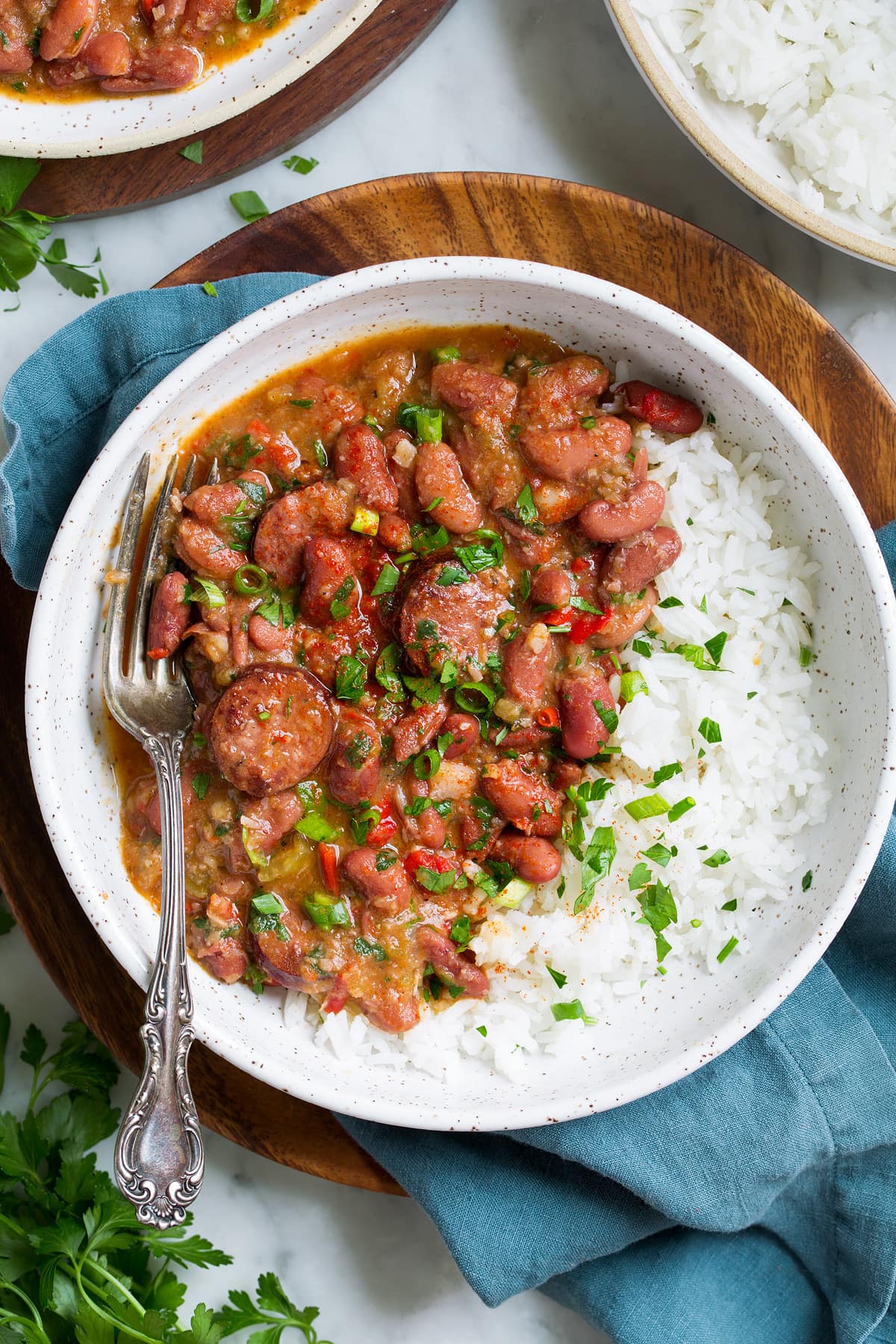 Low Country Red Beans and Rice with Andouille Sausage