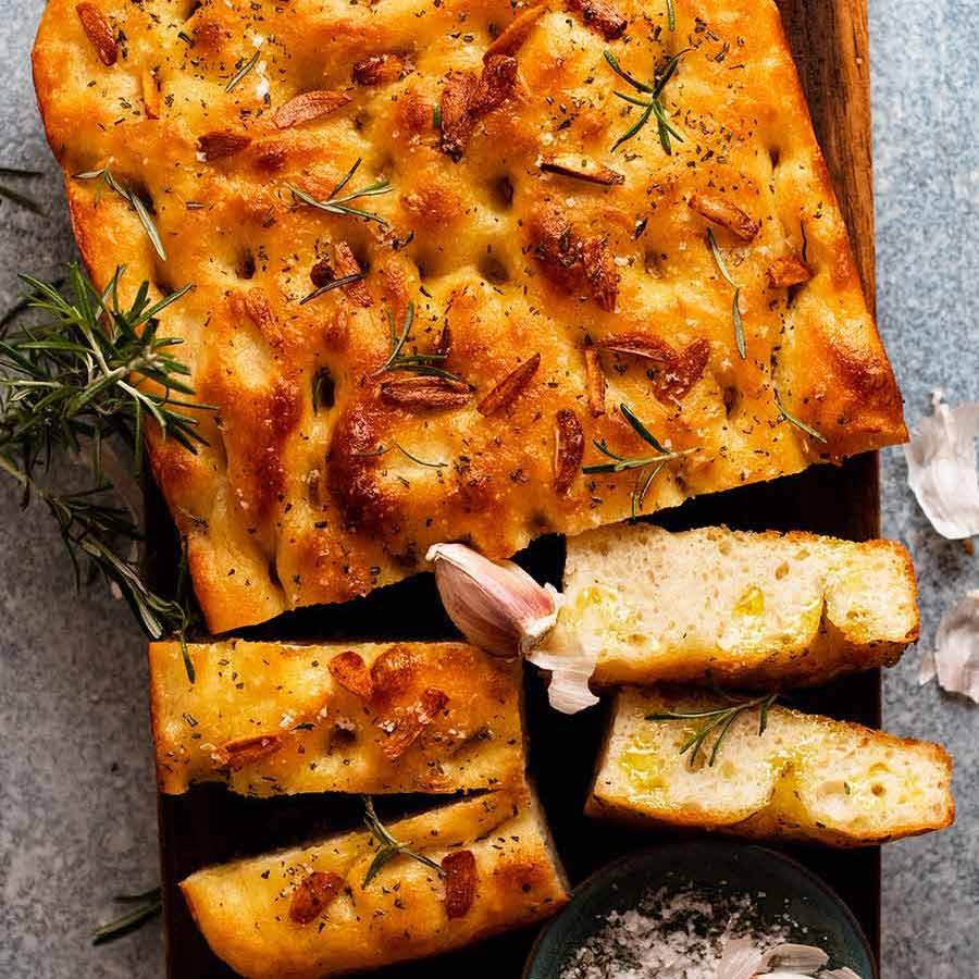 Oven-Roasted Garlic and Herb Focaccia