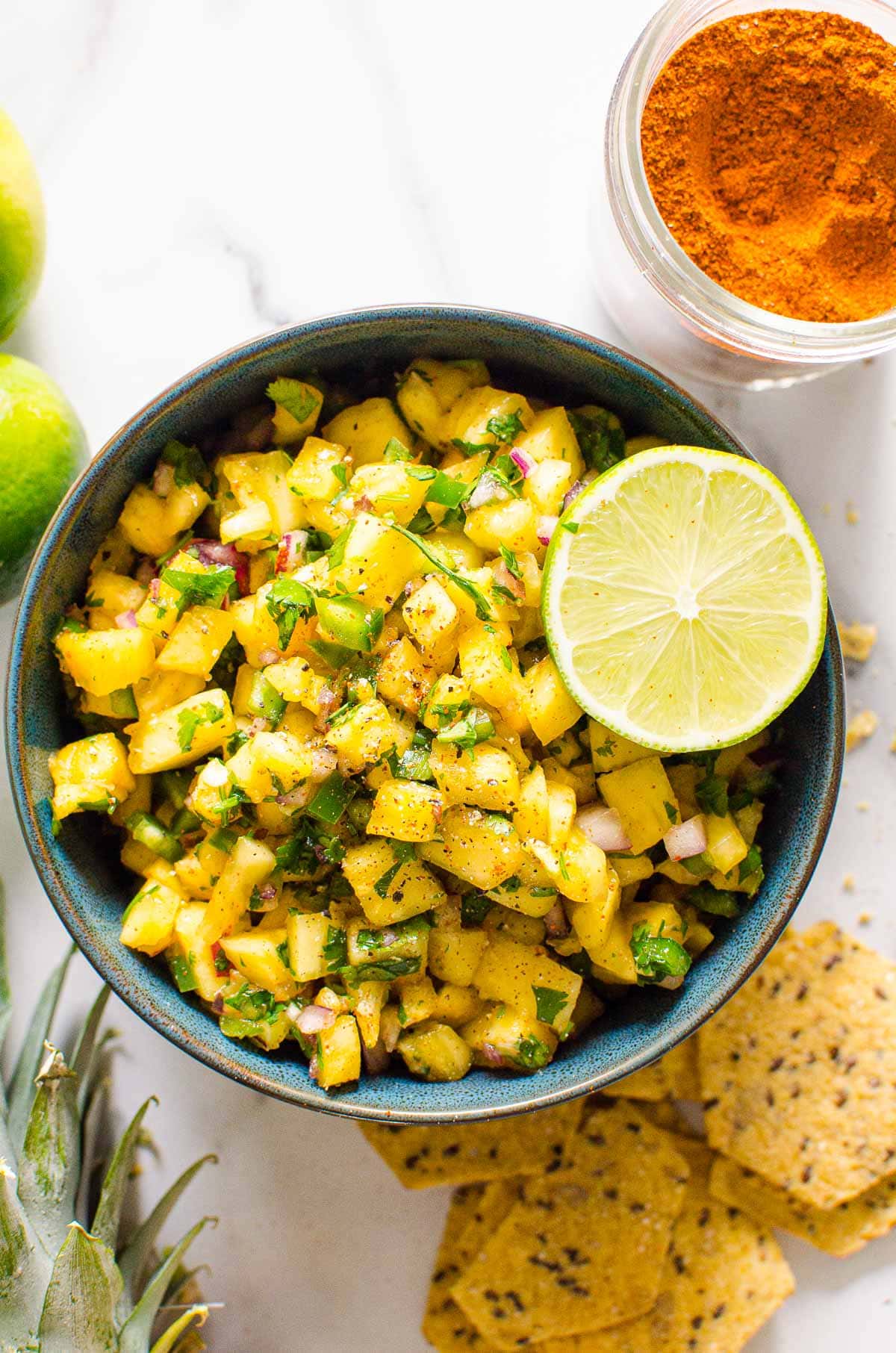Charred Pineapple and Jalapeño Salsa with Cilantro and Lime