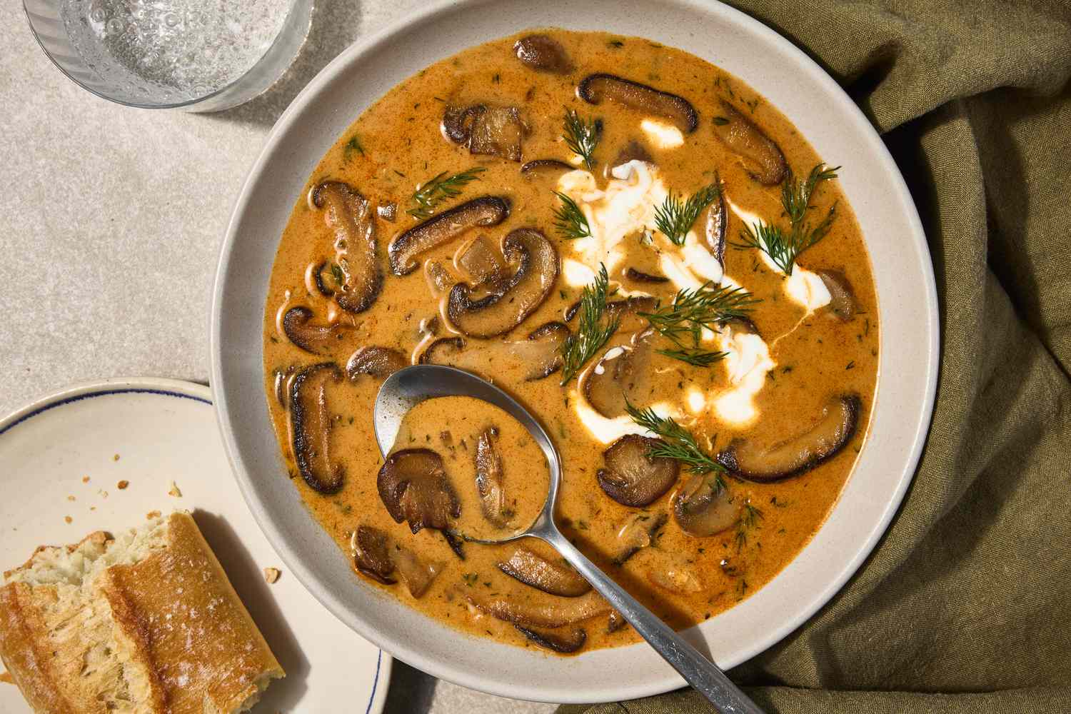 Chunky Mushroom and Beetroot Stew with Rustic Bread
