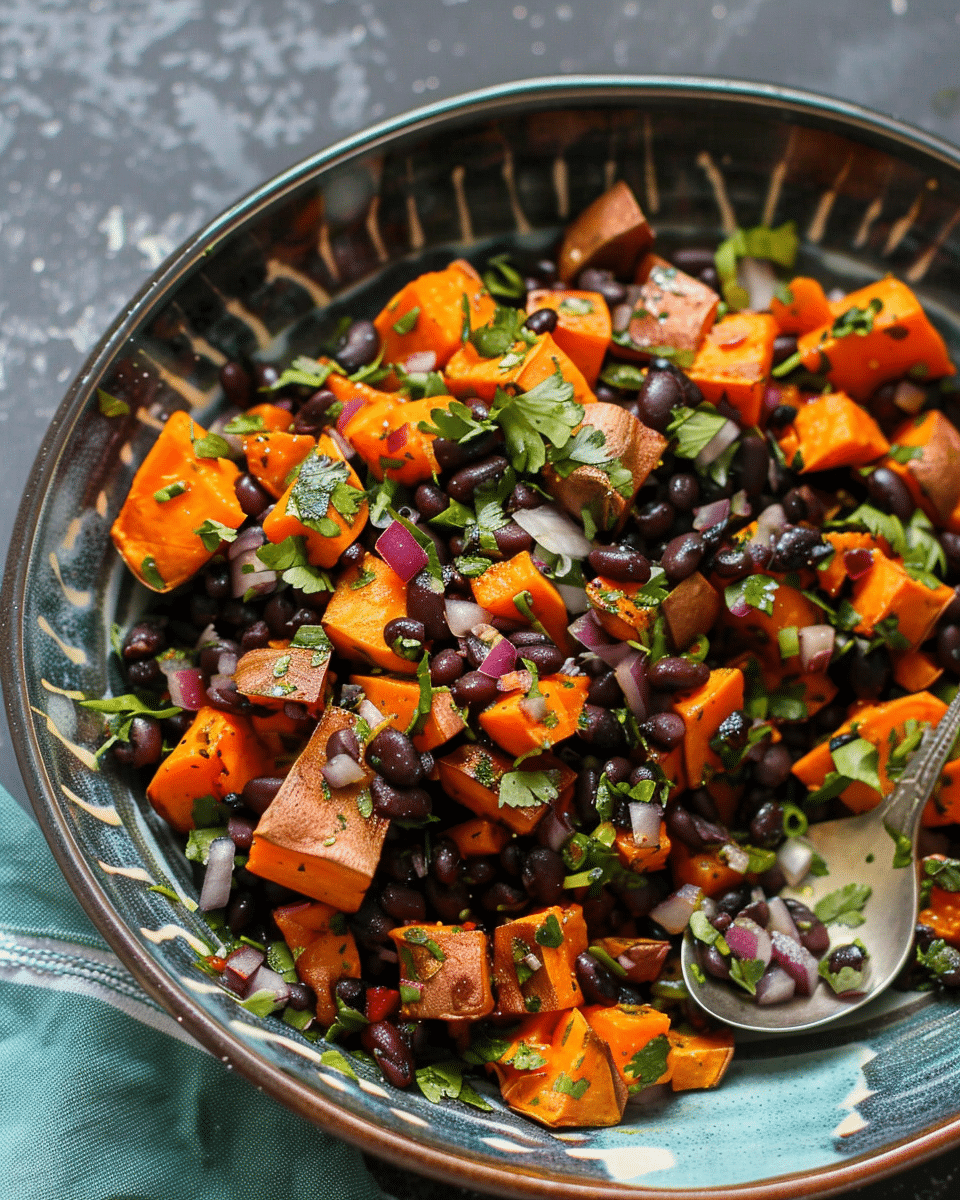 Lotomania Sweet Potato and Black Bean Salad