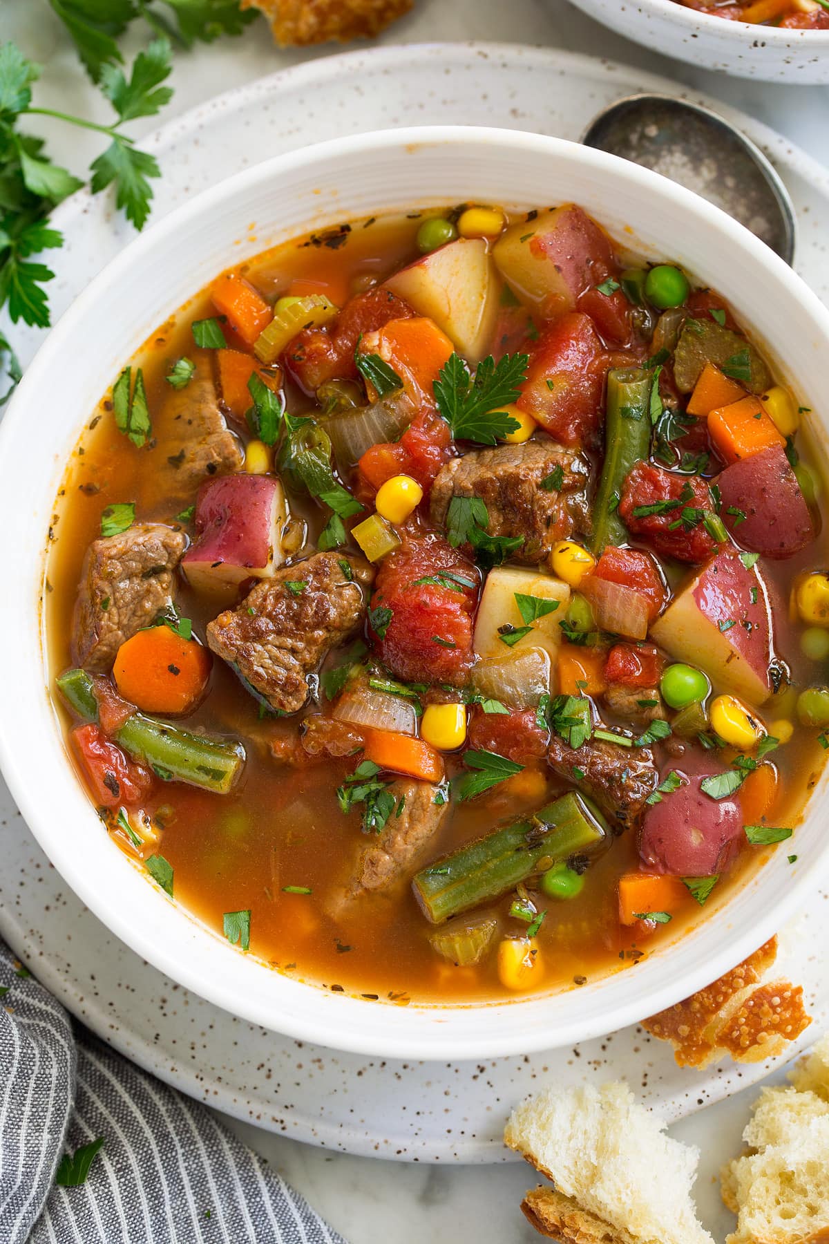 One-Pot Spiced Lentil and Vegetable Stew with Cilantro