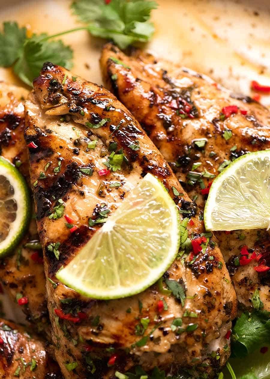 Brazilian-Style Grilled Lime and Garlic Chicken Skewers
