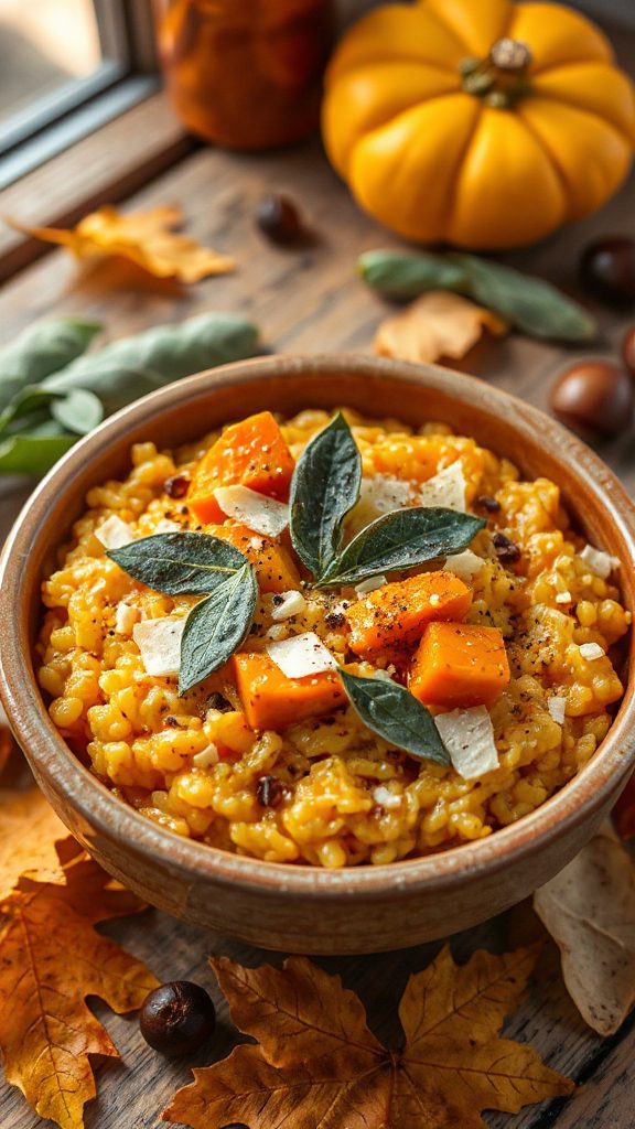 Creamy Fourth-Place Pumpkin Risotto with Sage