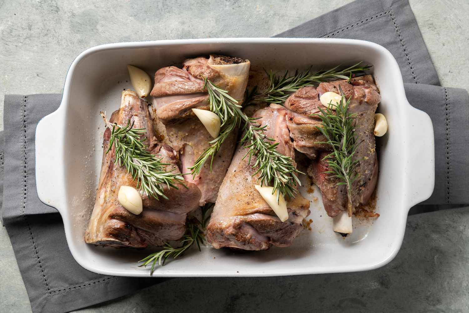 Slow-Roasted Rosemary Lamb with Garlic and Lemon