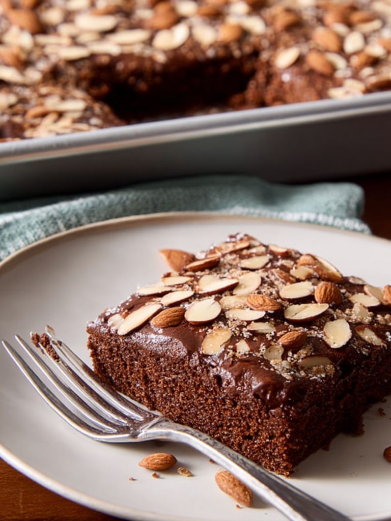 Fourth Degree Chocolate and Almond Sheet Cake