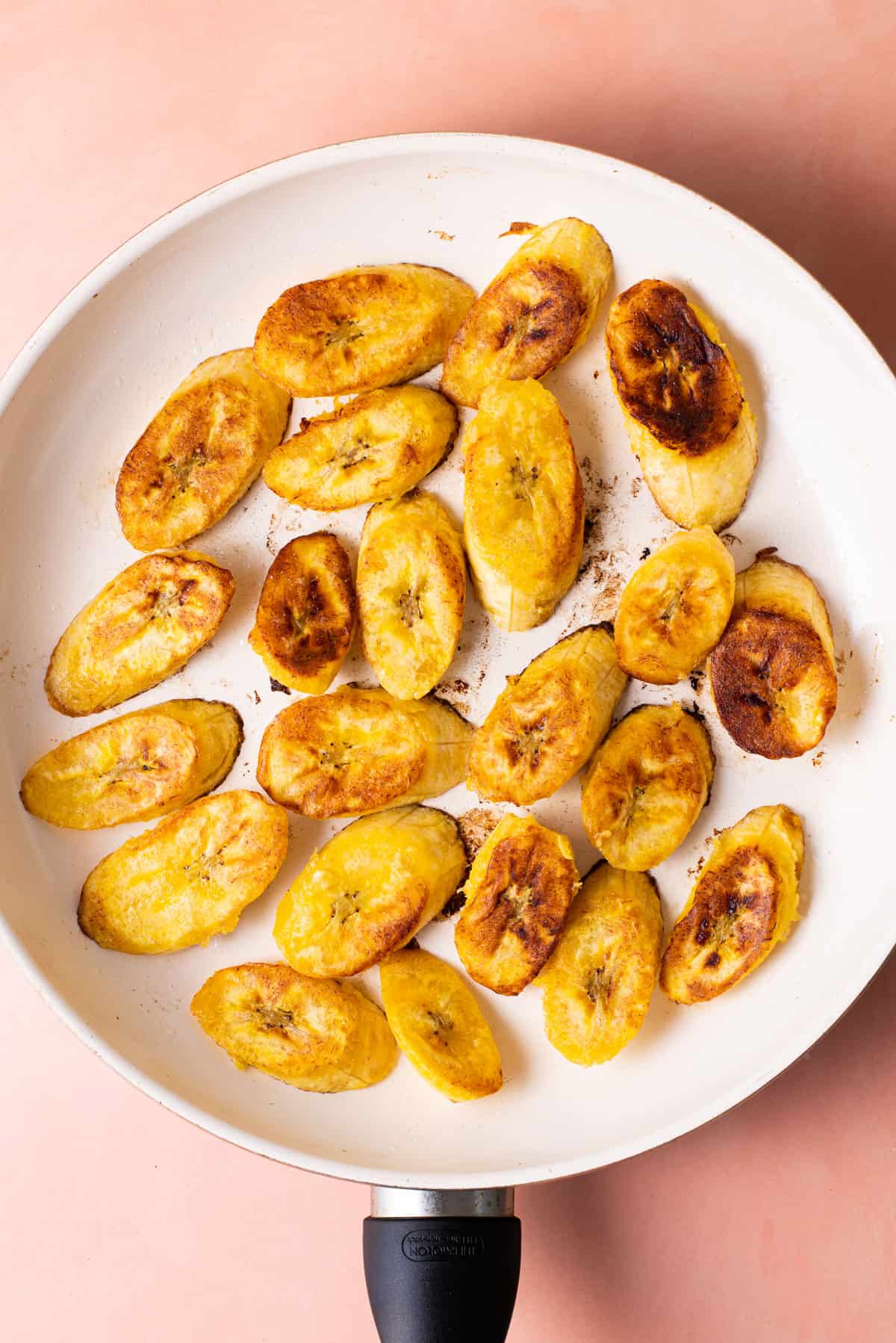 Pan-Fried Plantains with Guatemalan Black Bean Refried Mash