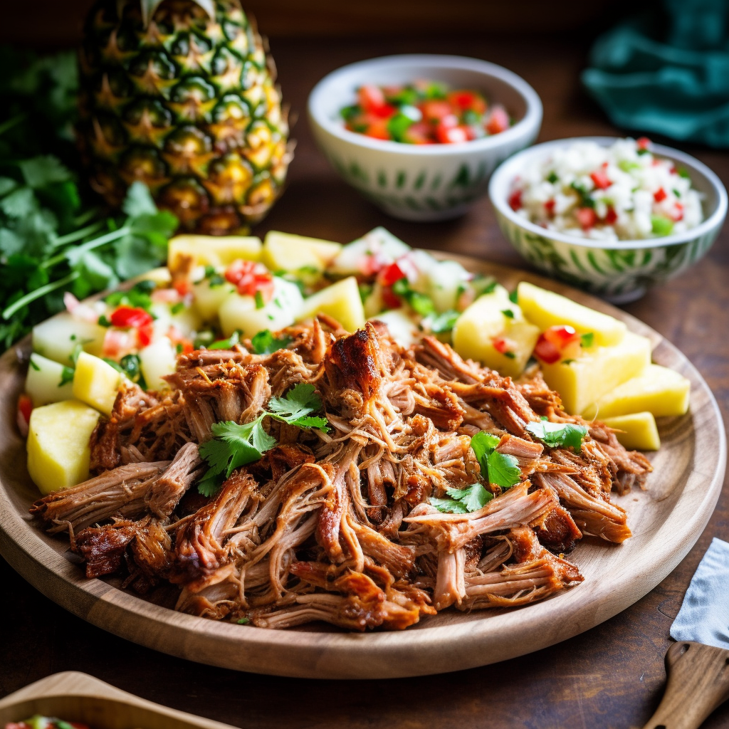Tiki-Style Spiced Pulled Pork with Pineapple Salsa