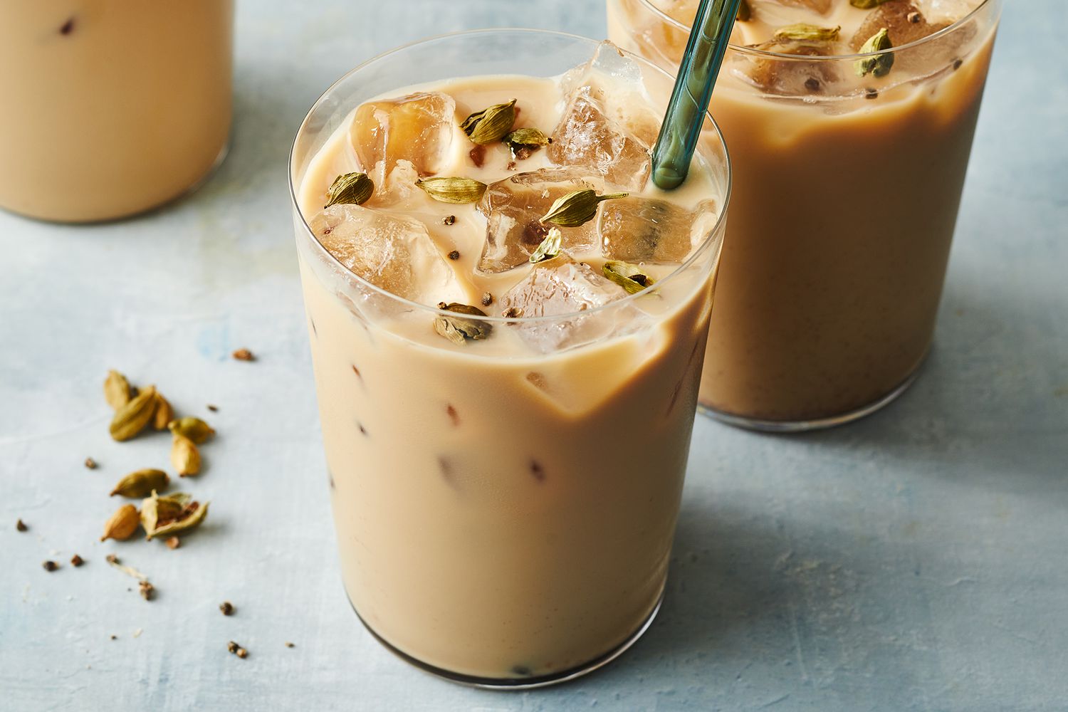 Cardamom-Spiced Black Tea Latte with Honey