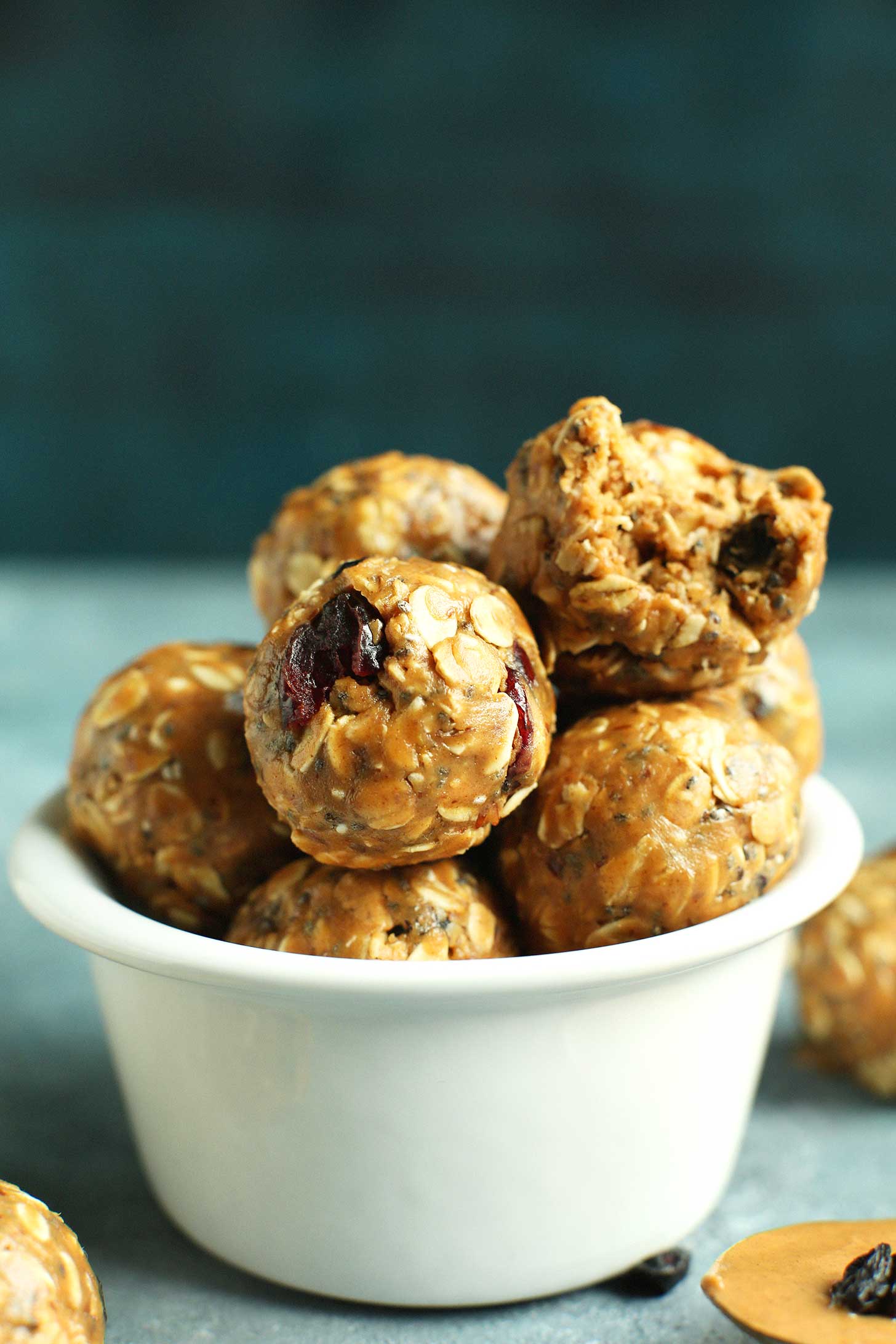 No-Bake PB&J Energy Bites with Chia Seeds