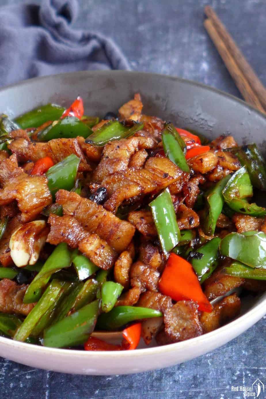 Spicy Stir-Fried Pork with Hunan Chili and Garlic