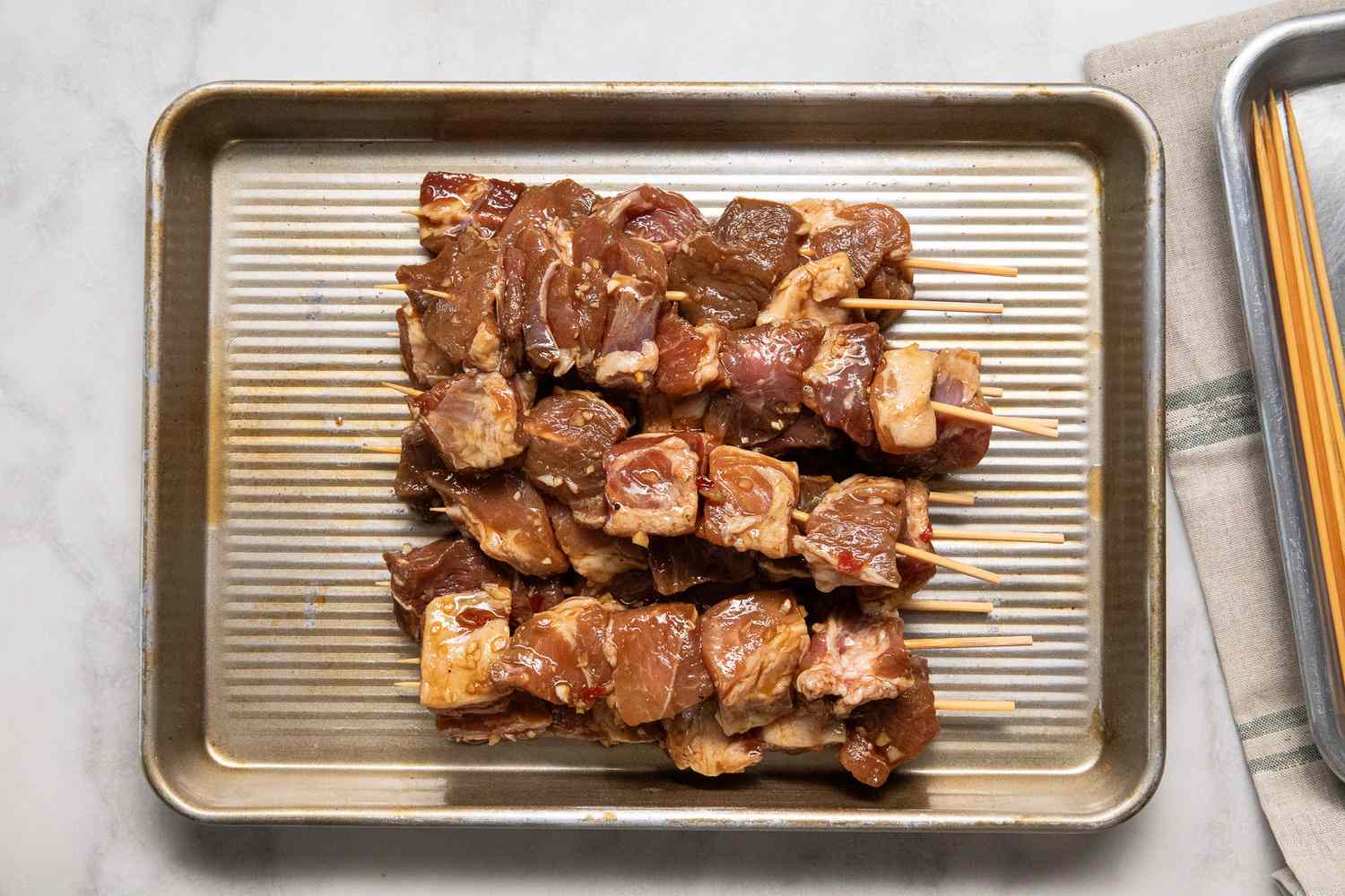 Tamarind Glazed Pork Skewers