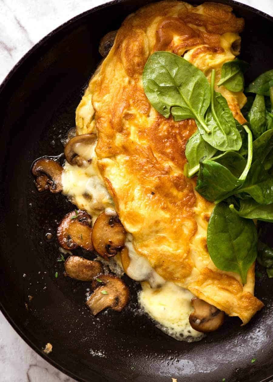 French-Inspired Mushroom and Herb Omelette
