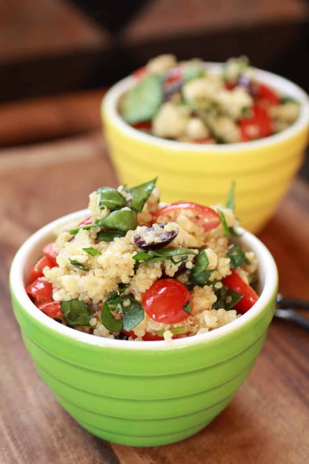 Half-and-Half Citrus Herb Quinoa Salad