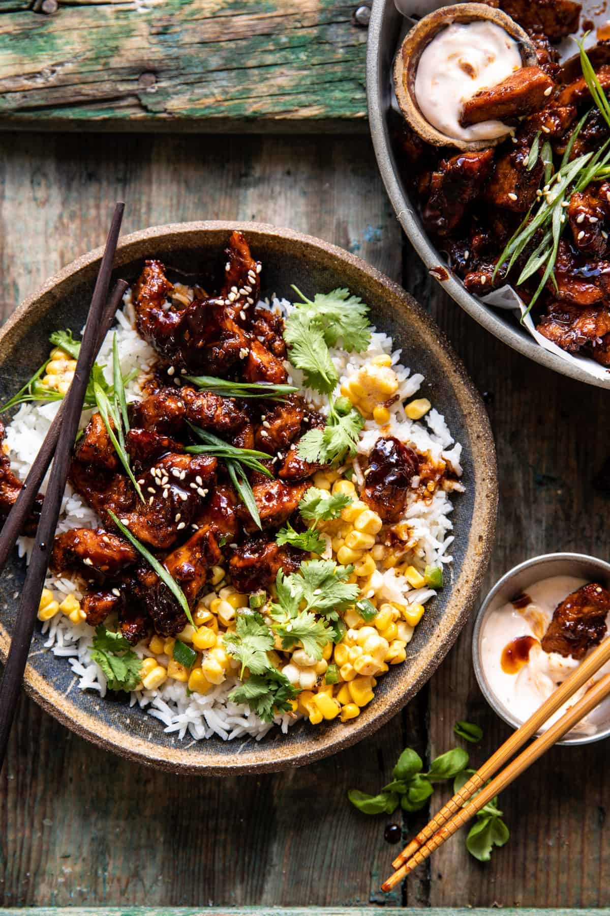 Spicy Korean-Inspired Chicken and Rice Bowl