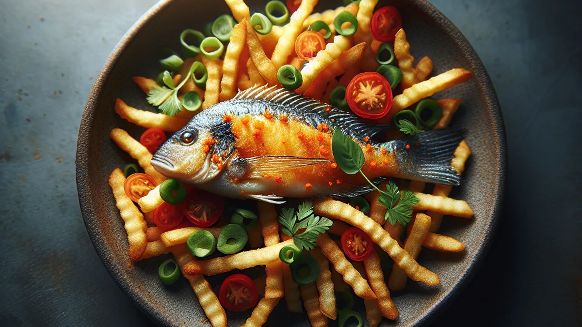 Kenyan-Style Fried Tilapia with Tamarind Sauce