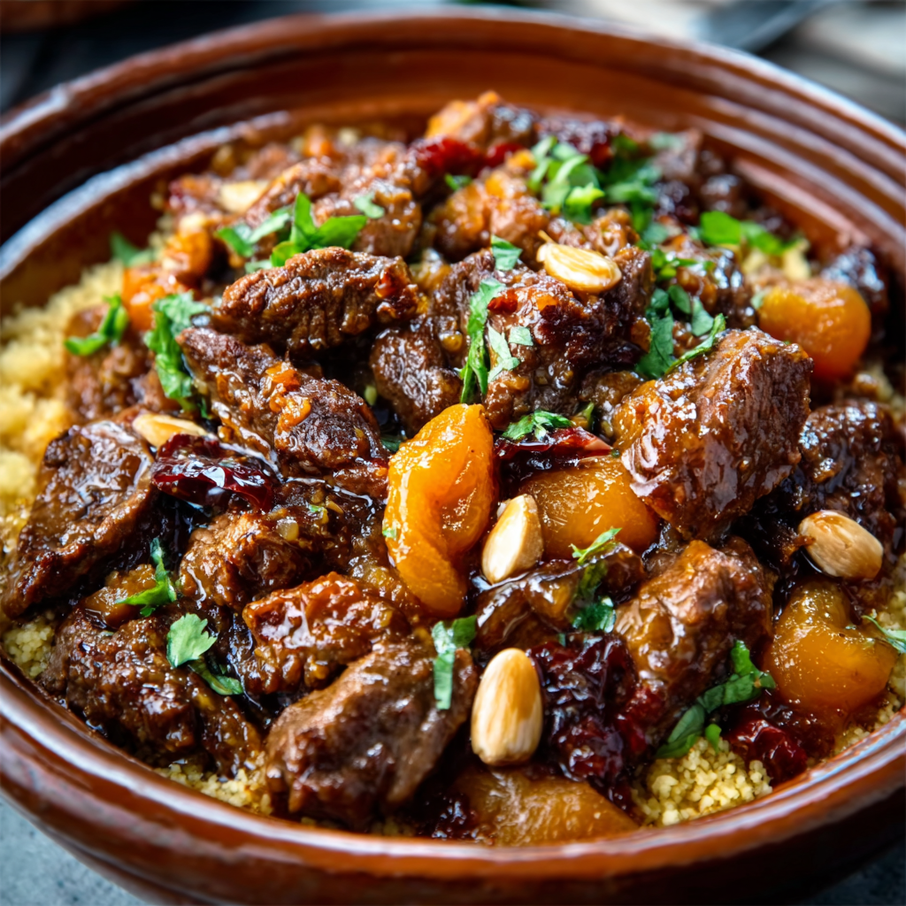 Four-Spice Lamb Tagine with Apricots