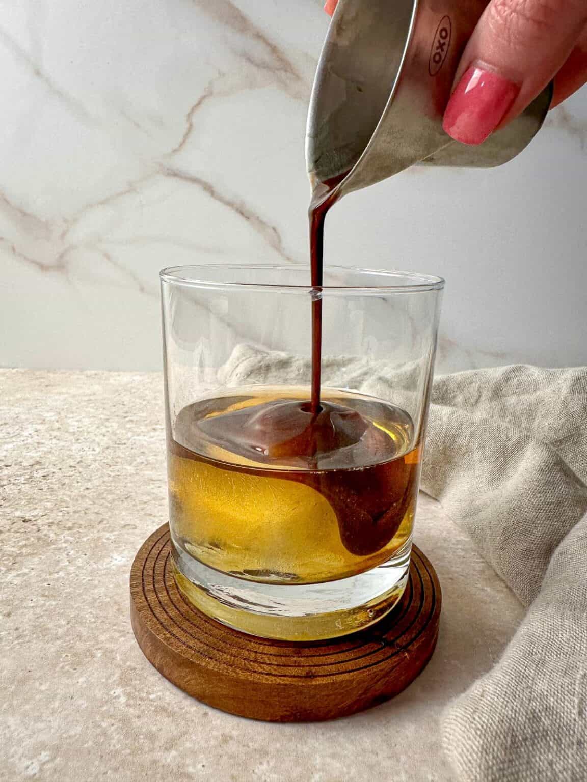 Chocolate Bitters Bourbon Old Fashioned with Grand Marnier