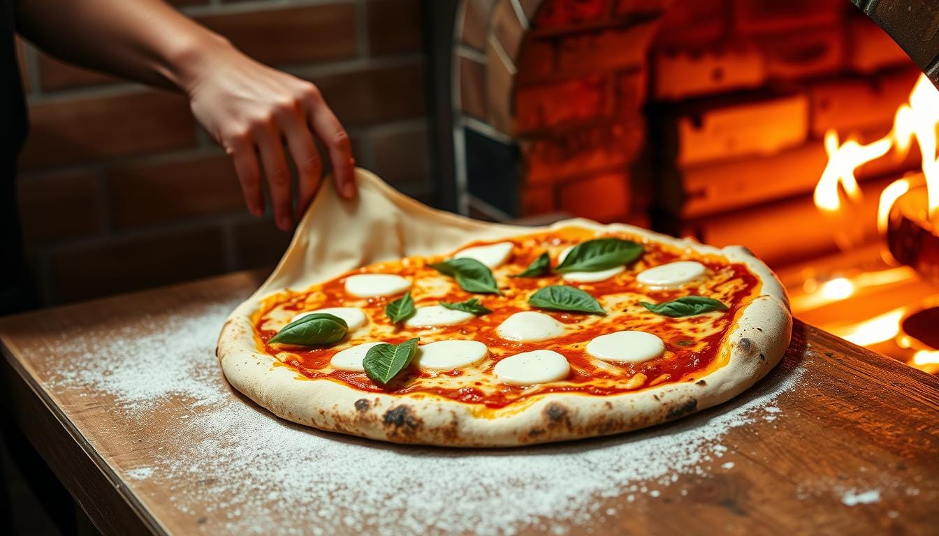Hand-Stretched Neapolitan Style Margherita Pizza