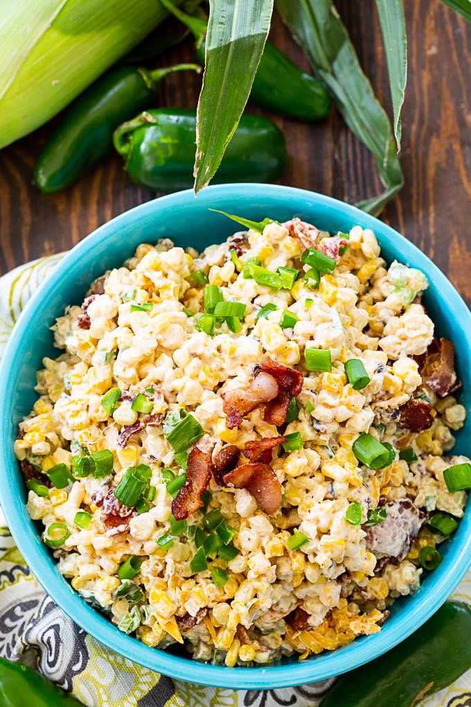 Grilled Corn and Jalapeño Summer Salad