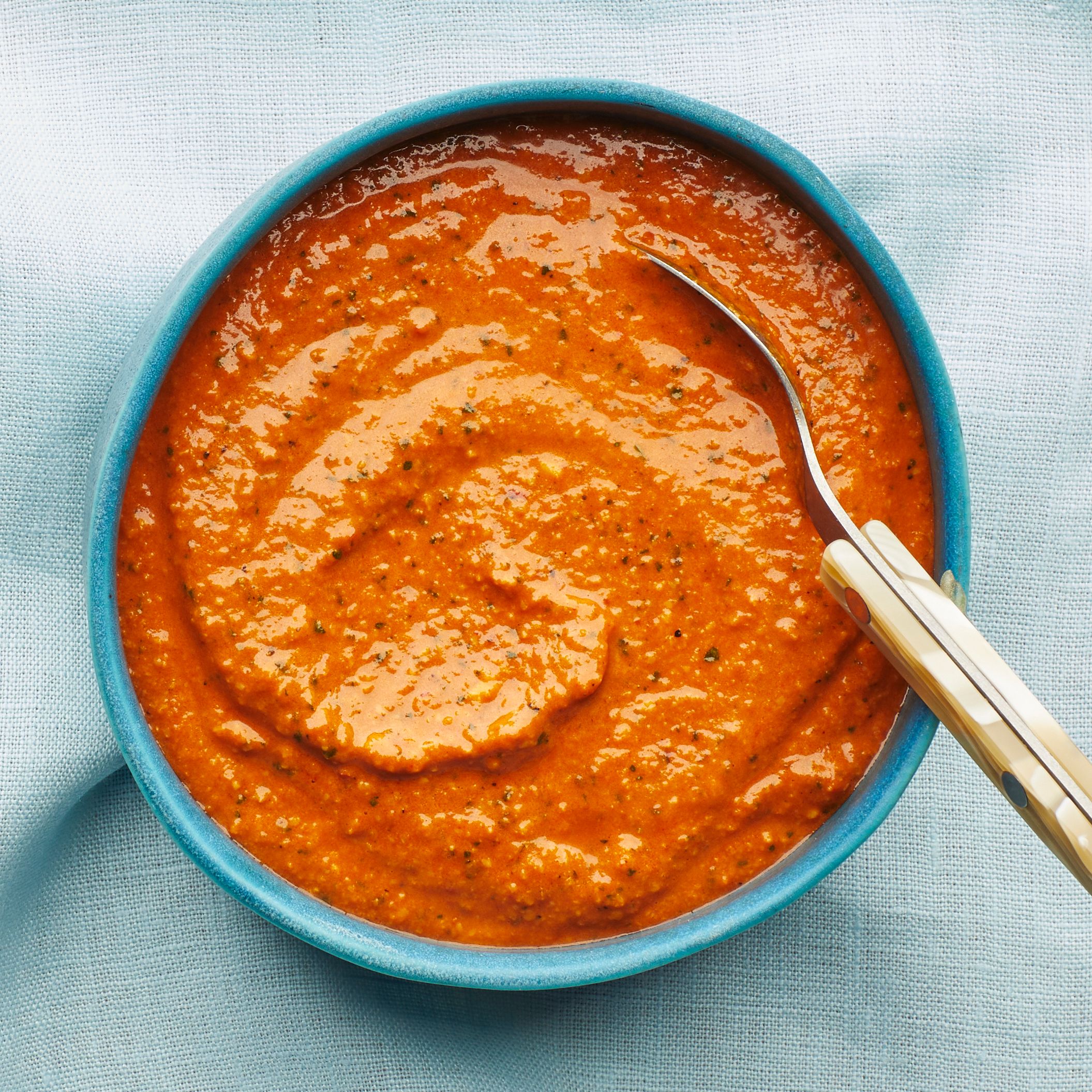 Grilled Manchego and Piquillo Pepper Sandwich with Romesco Sauce
