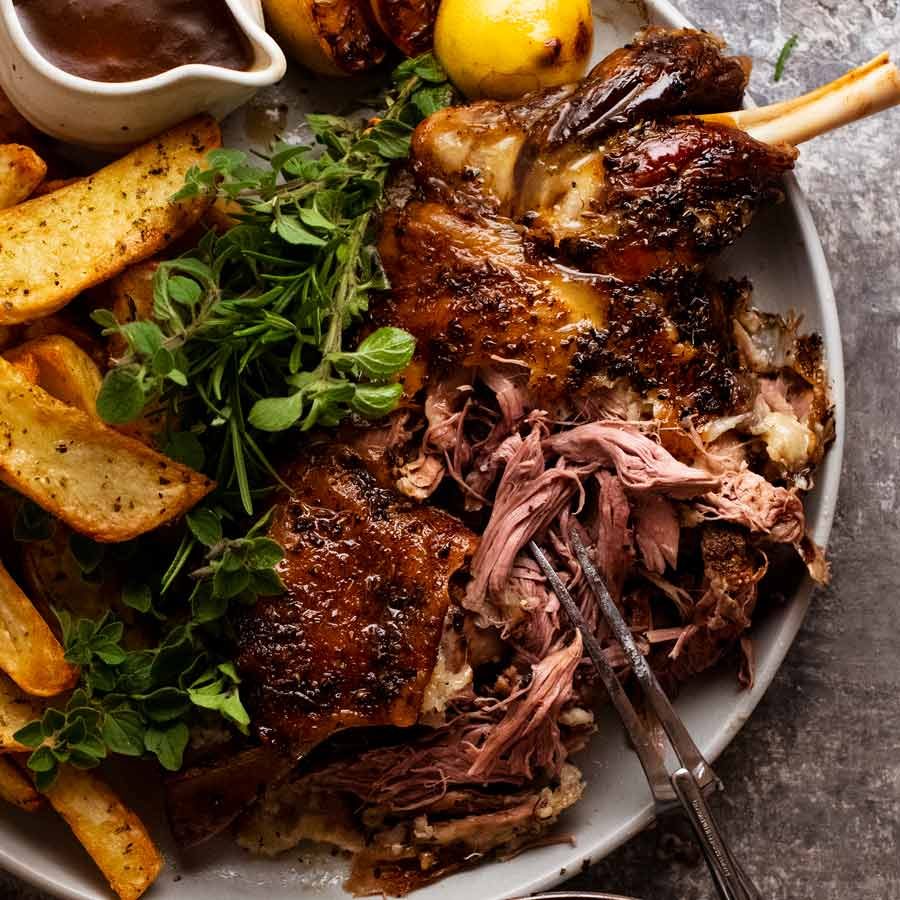 Slow-Roasted Herb Lamb Shoulder