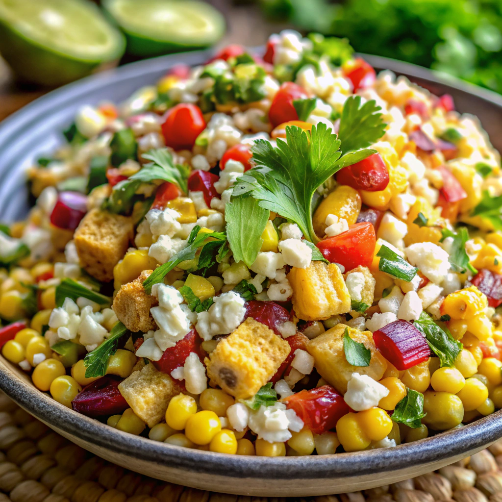 Spicy Mexican Street Corn Salad