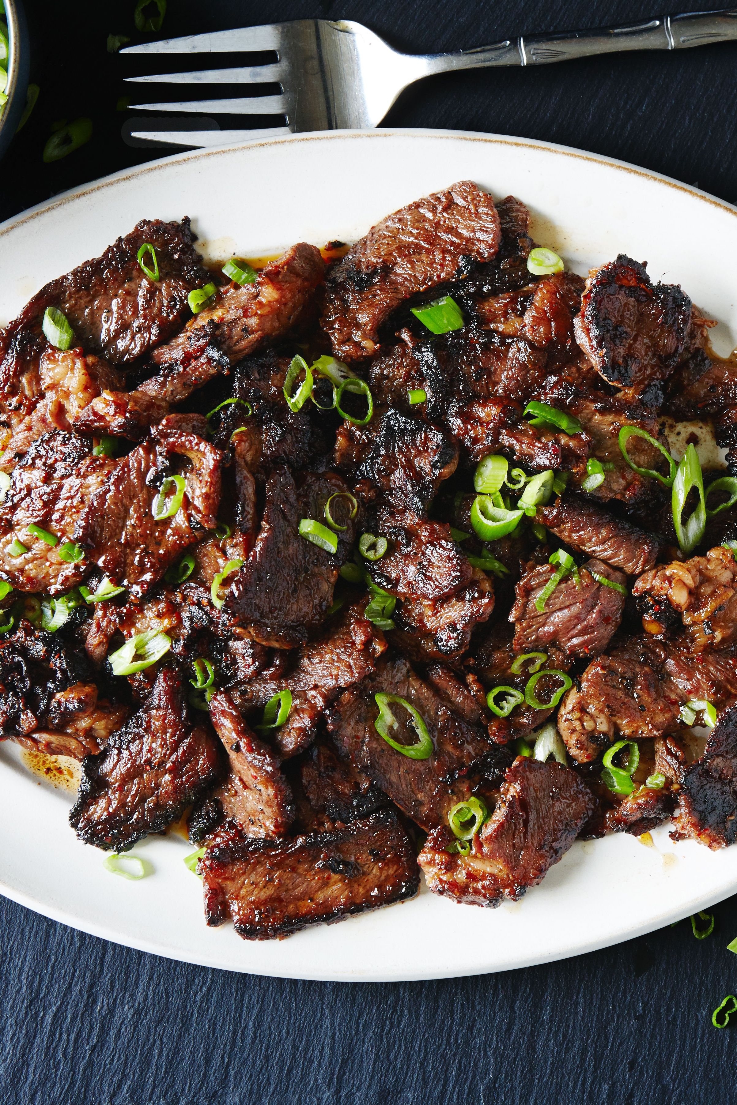 Savory Korean-Style Beef Bulgogi Stir Fry with Scallions