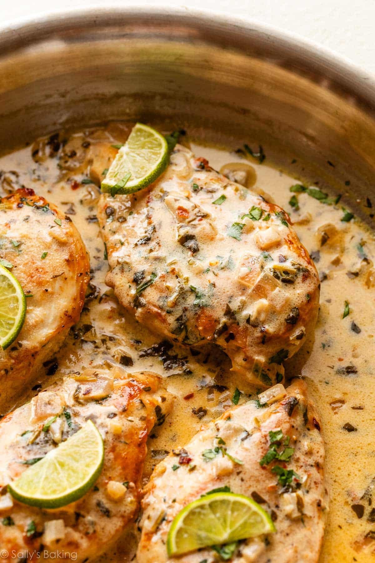 Pan-Seared Indian Spiced Chicken with Cilantro Yogurt Sauce