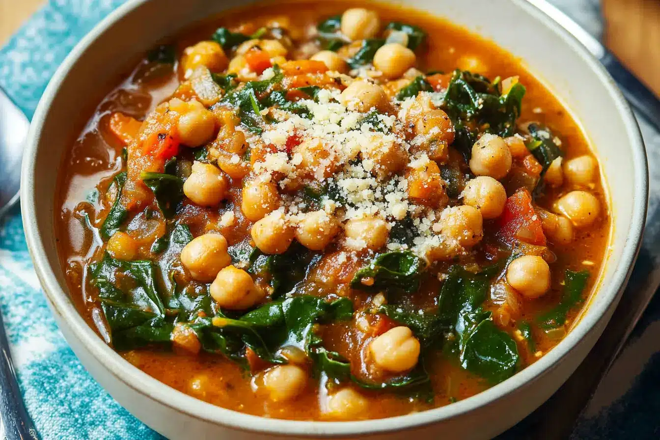 Hidden Object Spiced Chickpea and Spinach Stew
