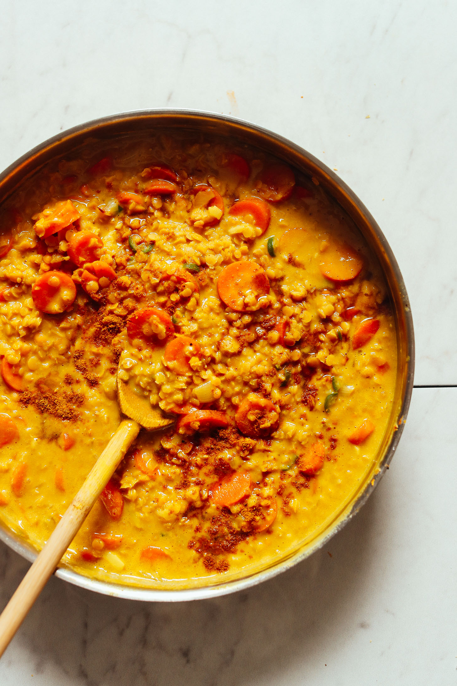 One-Pot Spiced Lentil Curry with Coconut Milk