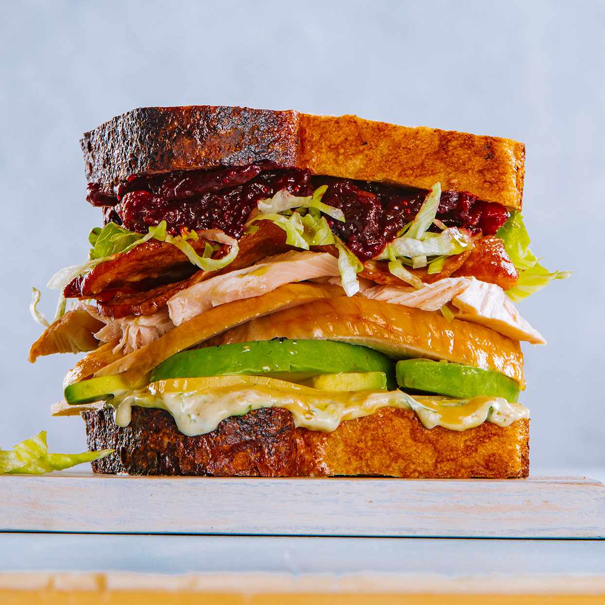 House-Made Turkey and Avocado Sandwich with Roasted Tomato Aioli