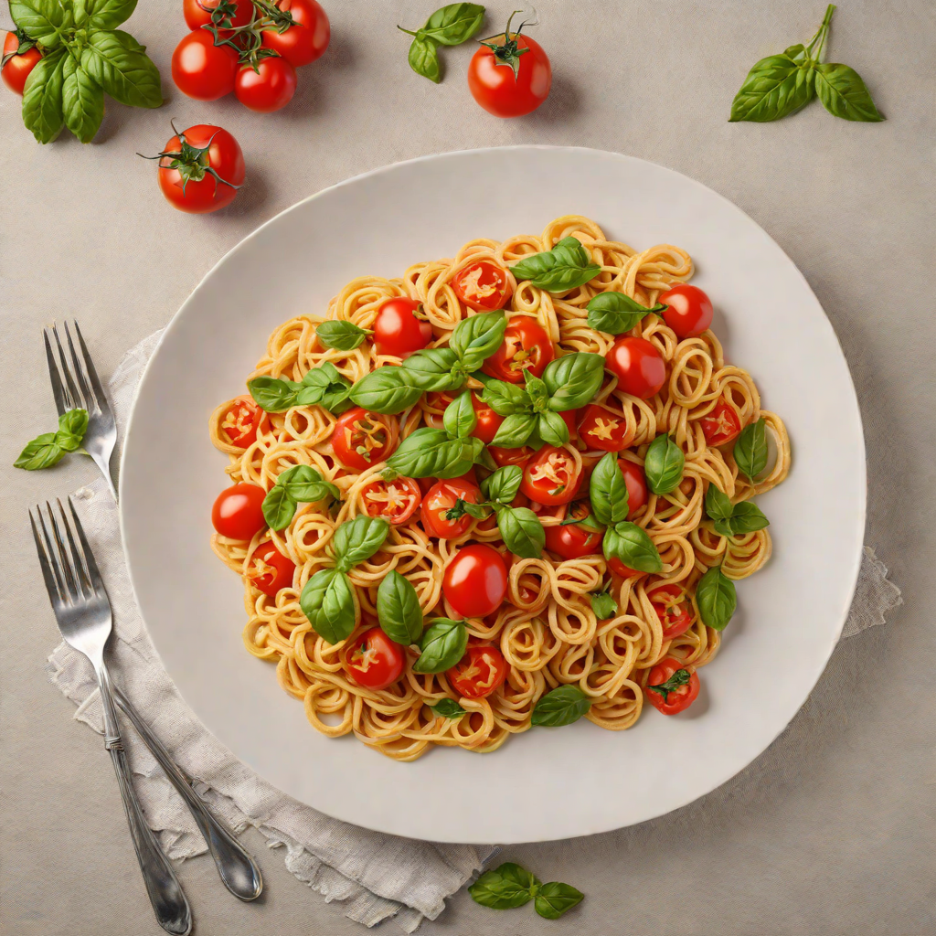 Decentralized Video-Inspired Spicy Tomato and Basil Pasta