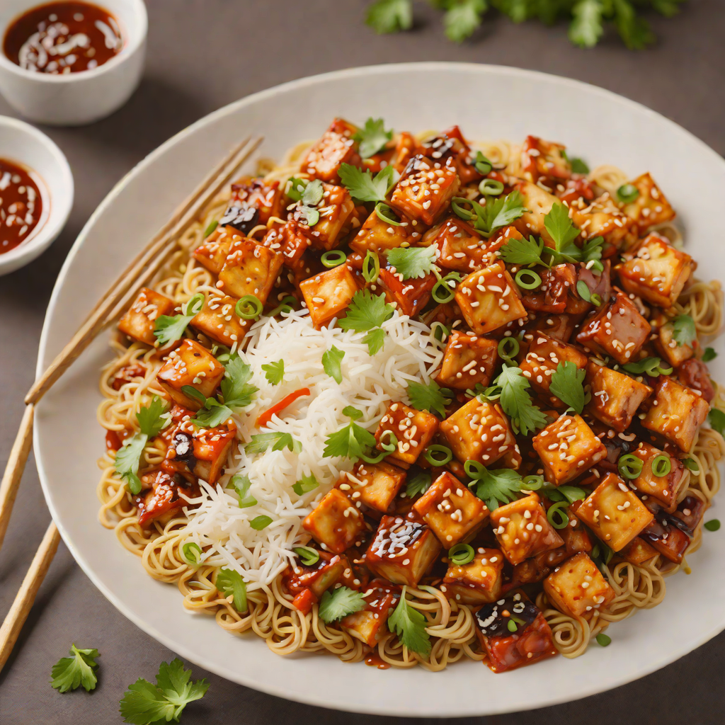 Korean-Inspired Spicy Kimchi Tofu Stir Fry