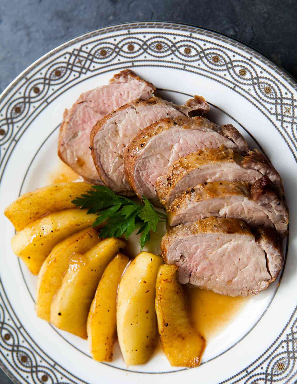 Whiskey-Glazed Roasted Pork Tenderloin with Apple Chutney