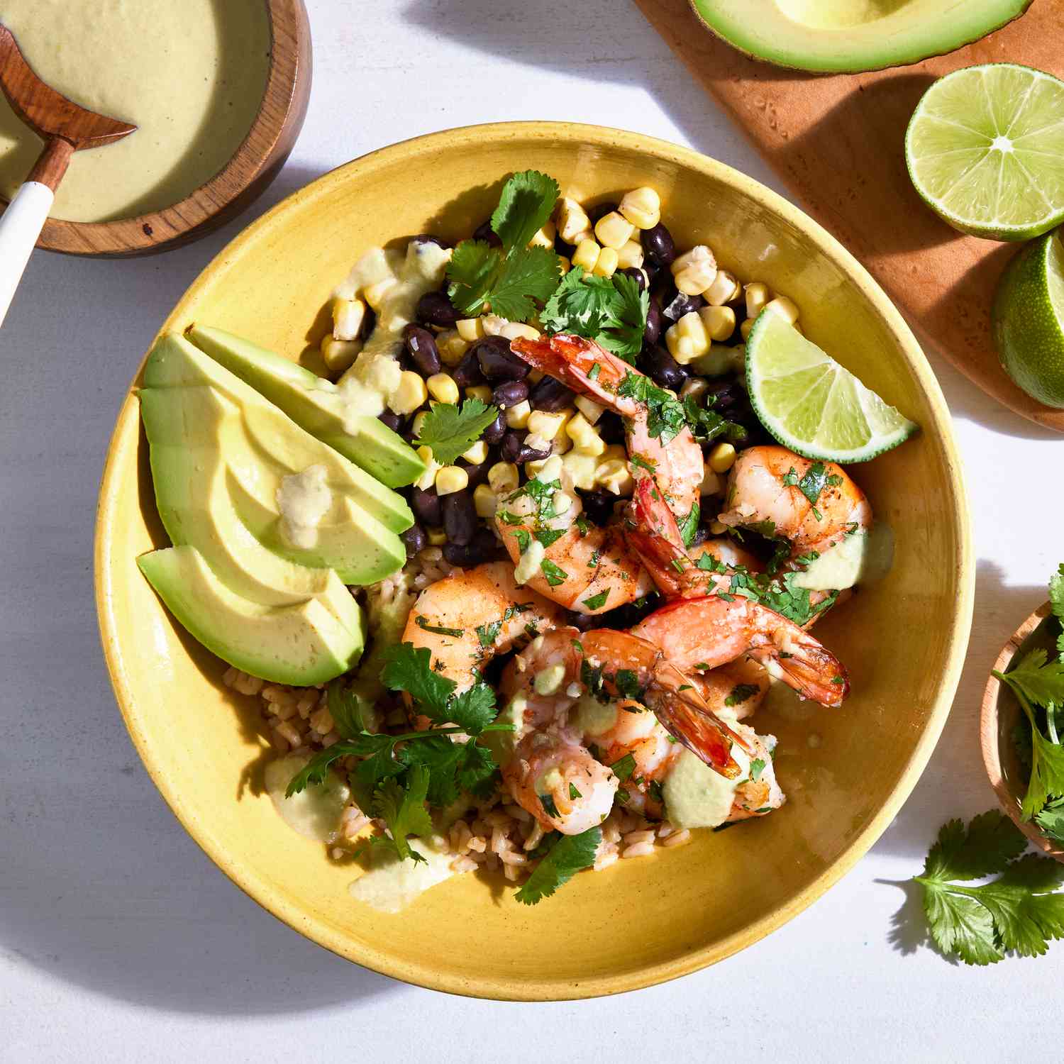 Cilantro-Lime Shrimp Rice Bowl with Mango Salsa