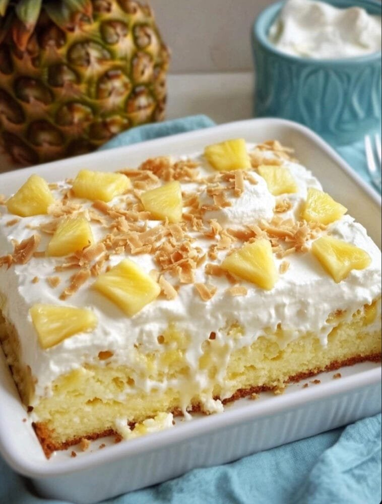 Coconut-Pineapple Tres Leches Cake