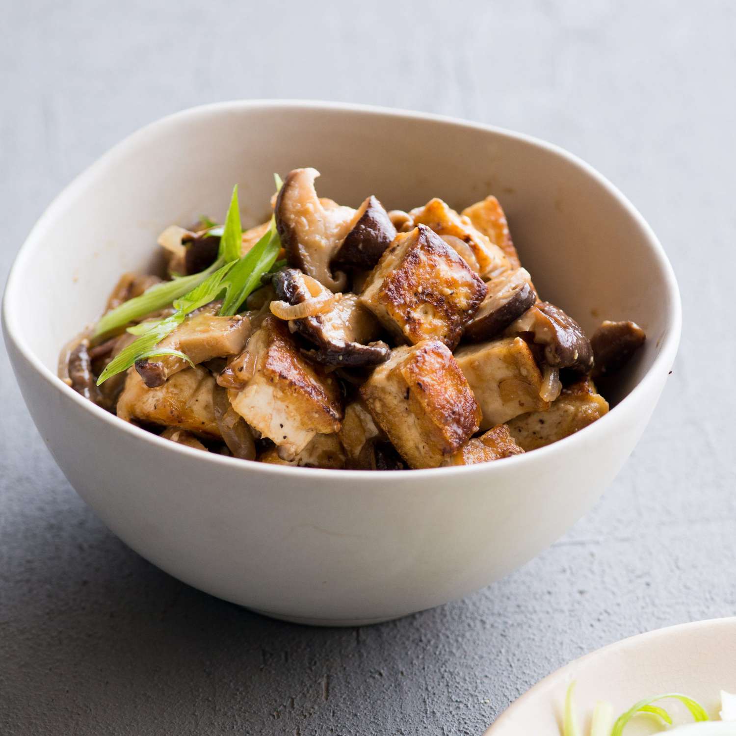 Sautéed Shiitake Mushroom and Tofu Stir Fry with Ginger Soy Glaze