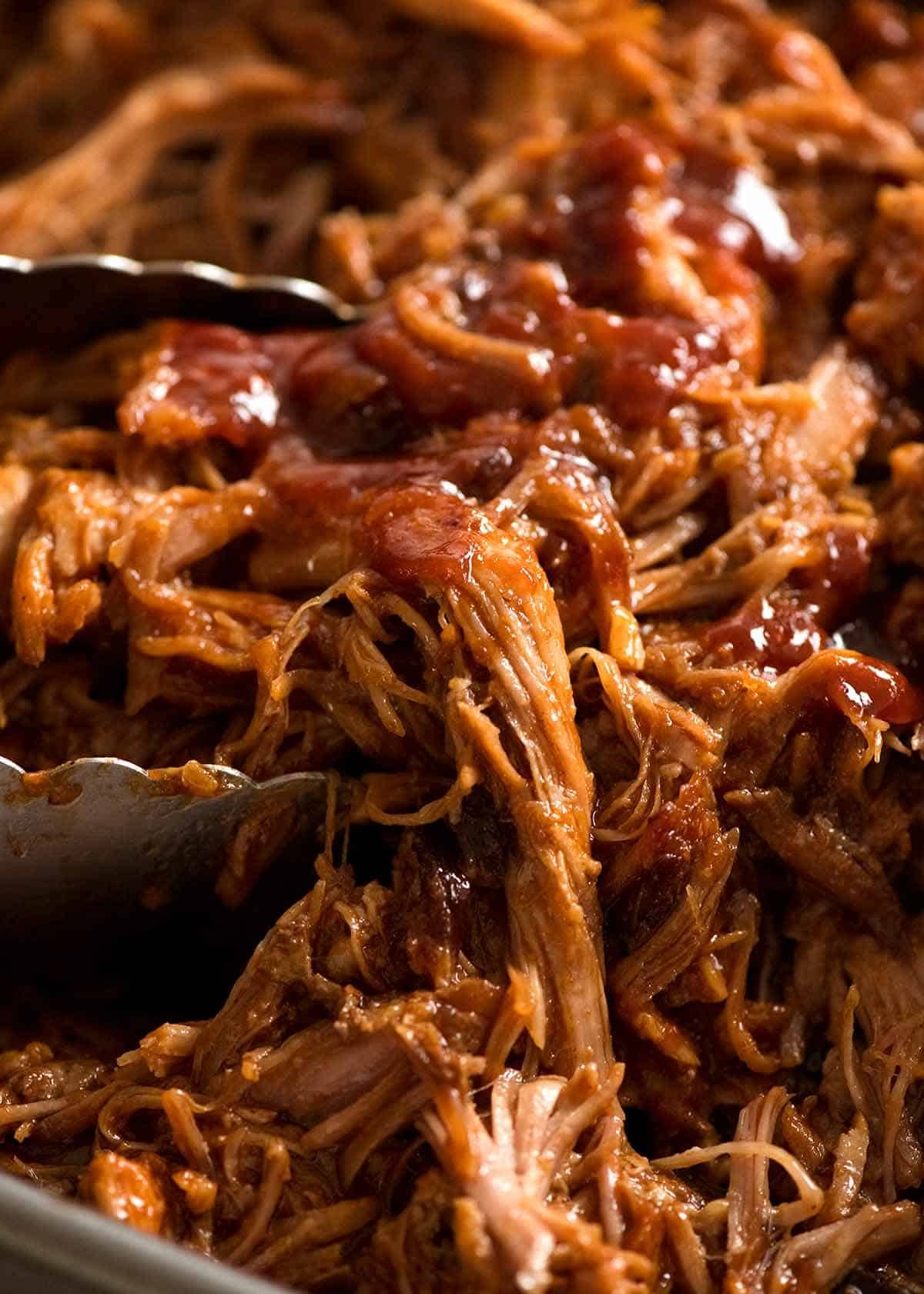 Oak-Smoked Pulled Pork Shoulder with Mustard BBQ Sauce