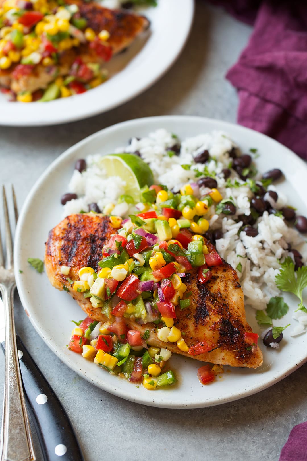 Cajun-Spiced Grilled Chicken with Charred Corn Salad